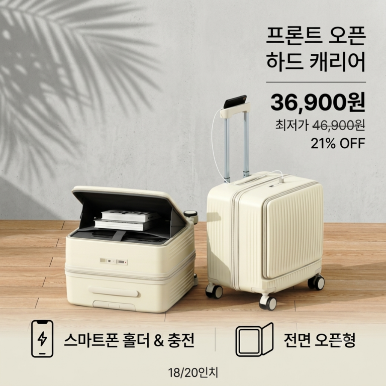 프론트 오픈 캐리어기 18인치 20인치내용 하드 캐리어