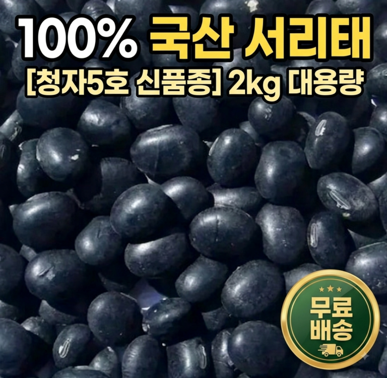 국산 서리태 청자5호 2kg 25년산 신품종 추천 및 가격 비교